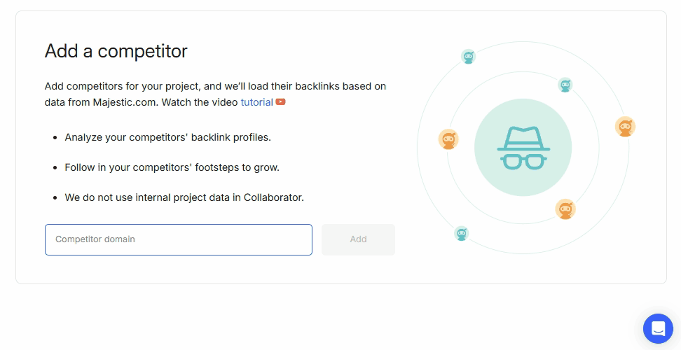 A gif showcasing competitor analysis functionality